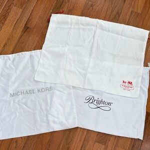 Michael Kors, Coach, and Brighton Dust Bags